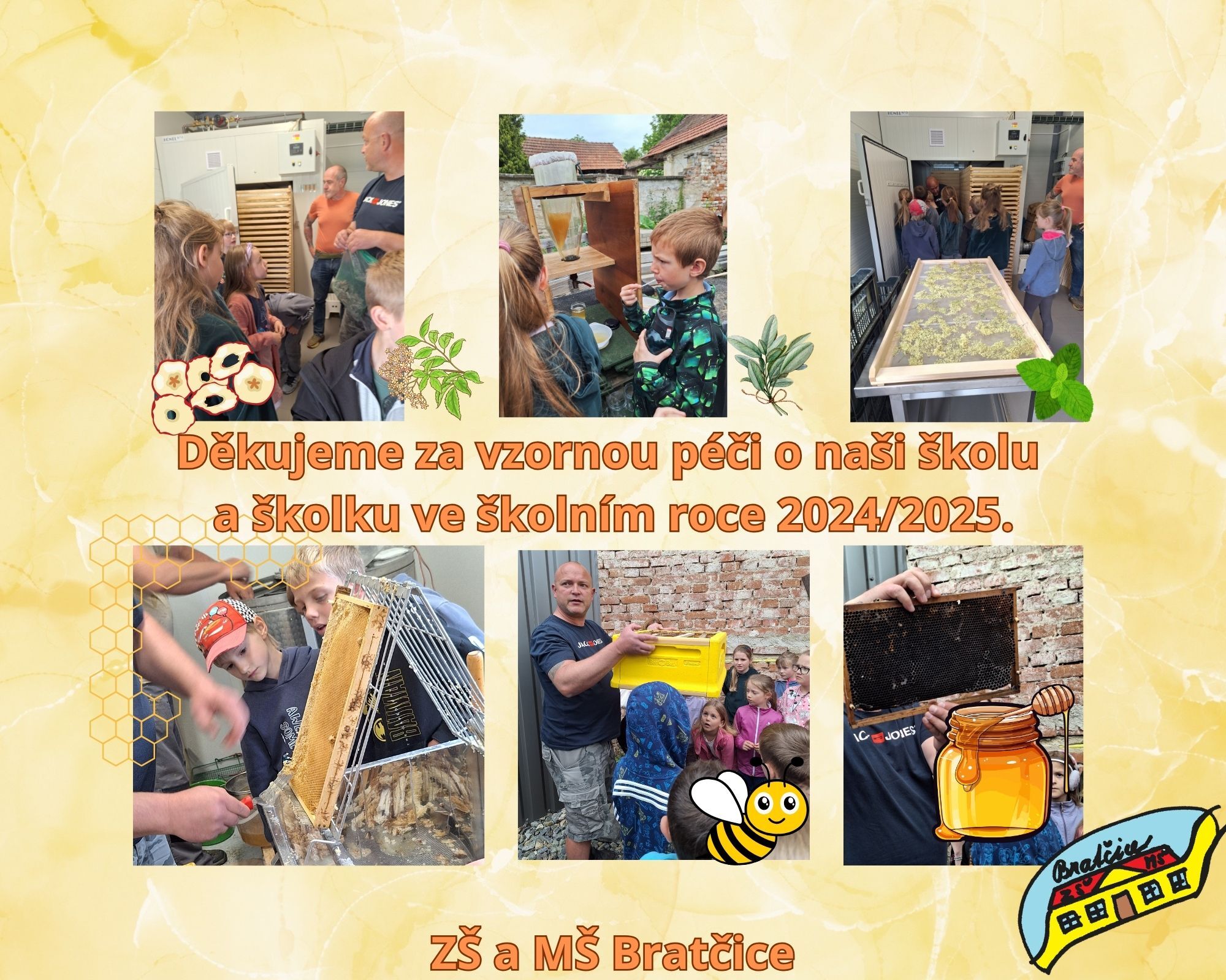 PODĚKOVÁNÍ OBCI BRATČICE