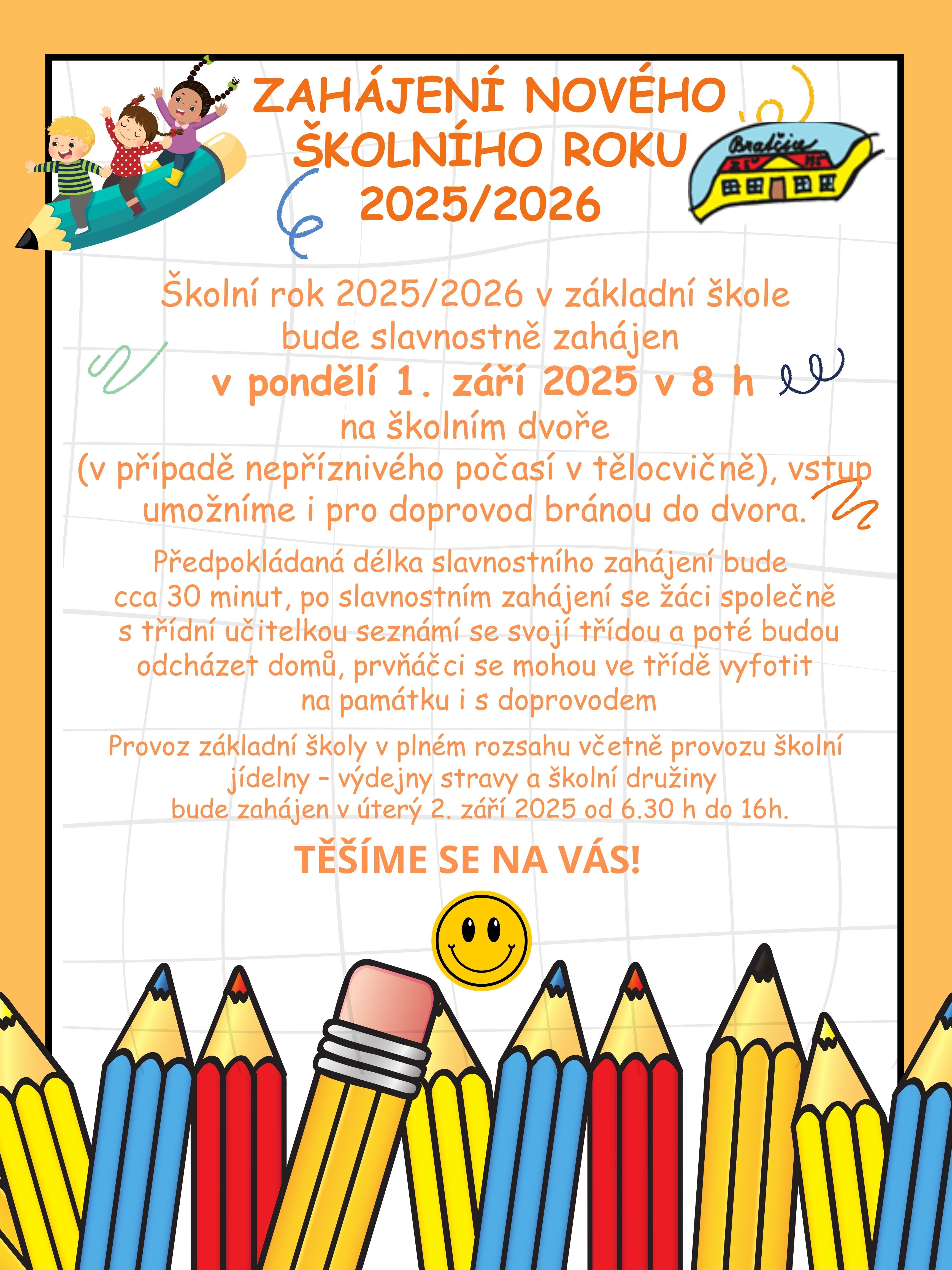 Slavnostní zahájení nového školního roku v ZŠ