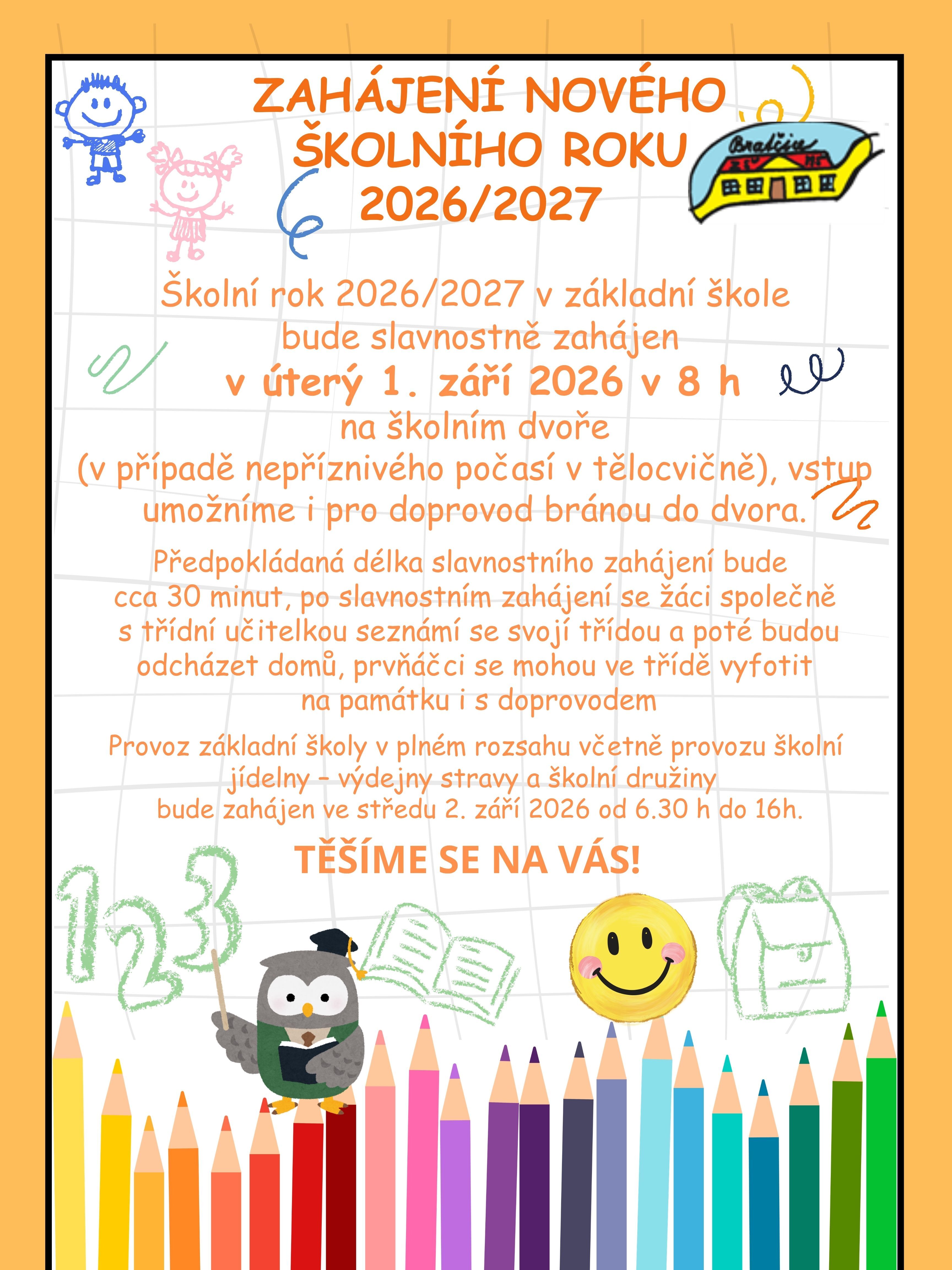 Zahájení nového školního roku